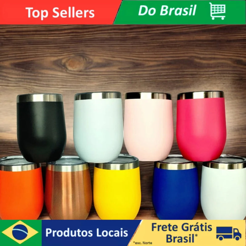 Copo Cuia Térmico 350 mL: Estilo e Praticidade em Cada Gole!
