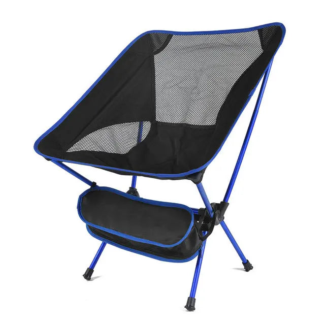 Cadeira Dobrável Portátil Ultralight Azulblanco - Conforto e Versatilidade para Todas as Avenidas!