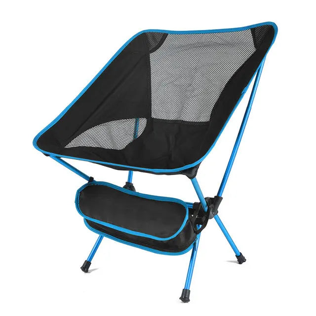 Cadeira Dobrável Portátil Ultralight Azulblanco - Conforto e Versatilidade para Todas as Avenidas!
