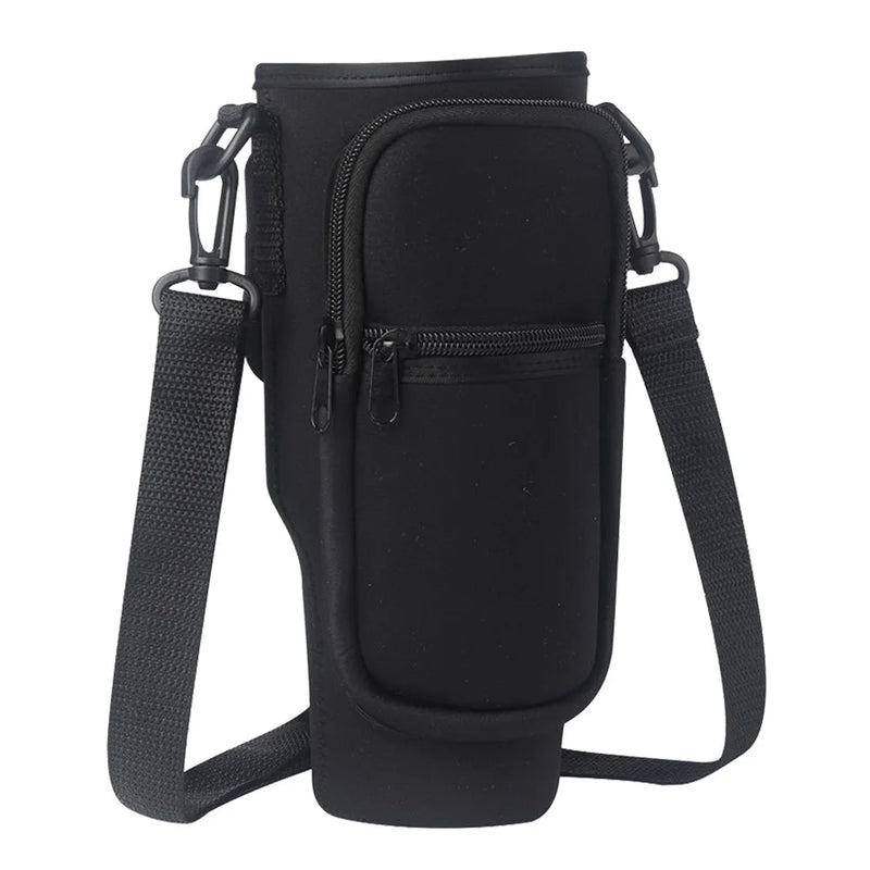 Bolsa Portátil para Garrafa de Água com Bolso para Telefone - Estilo e Praticidade!