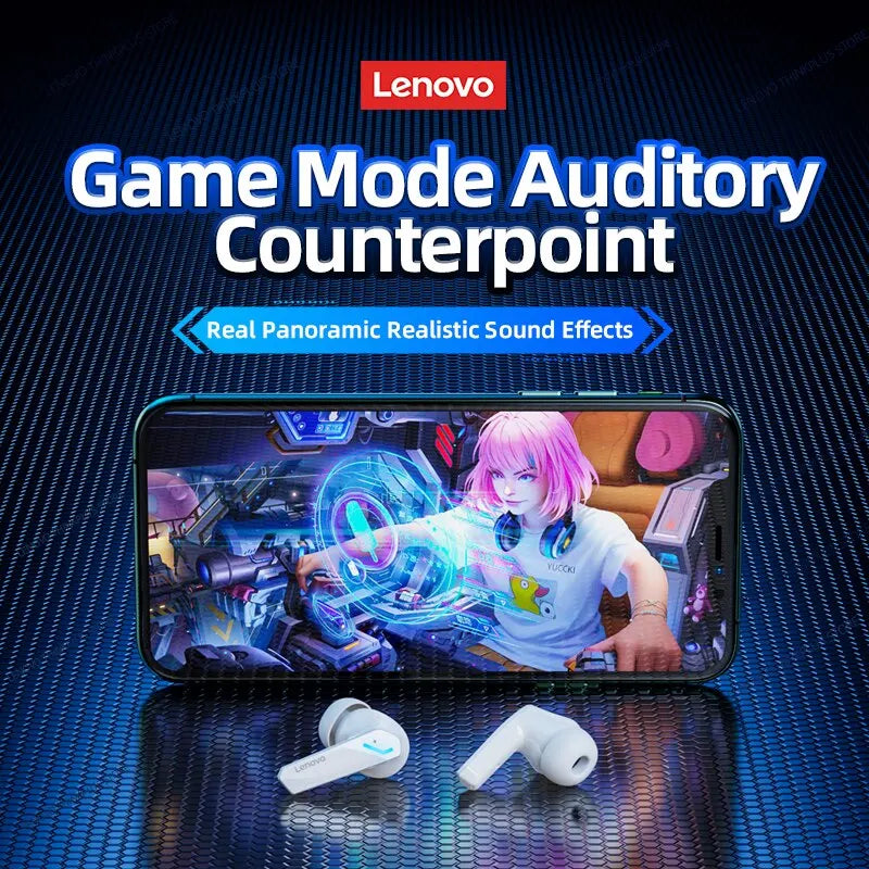 Fones de Ouvido Lenovo-GM2 Pro Sem Fio