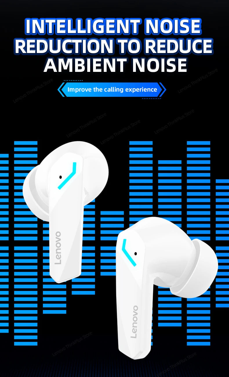 Fones de Ouvido Lenovo-GM2 Pro Sem Fio