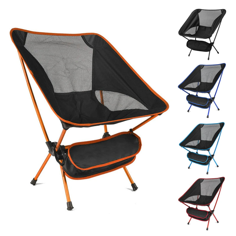 Cadeira Dobrável Portátil Ultralight Azulblanco - Conforto e Versatilidade para Todas as Avenidas!