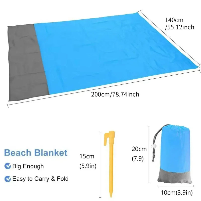 Cobertor de Praia à Prova de Areia 200 x 140 cm