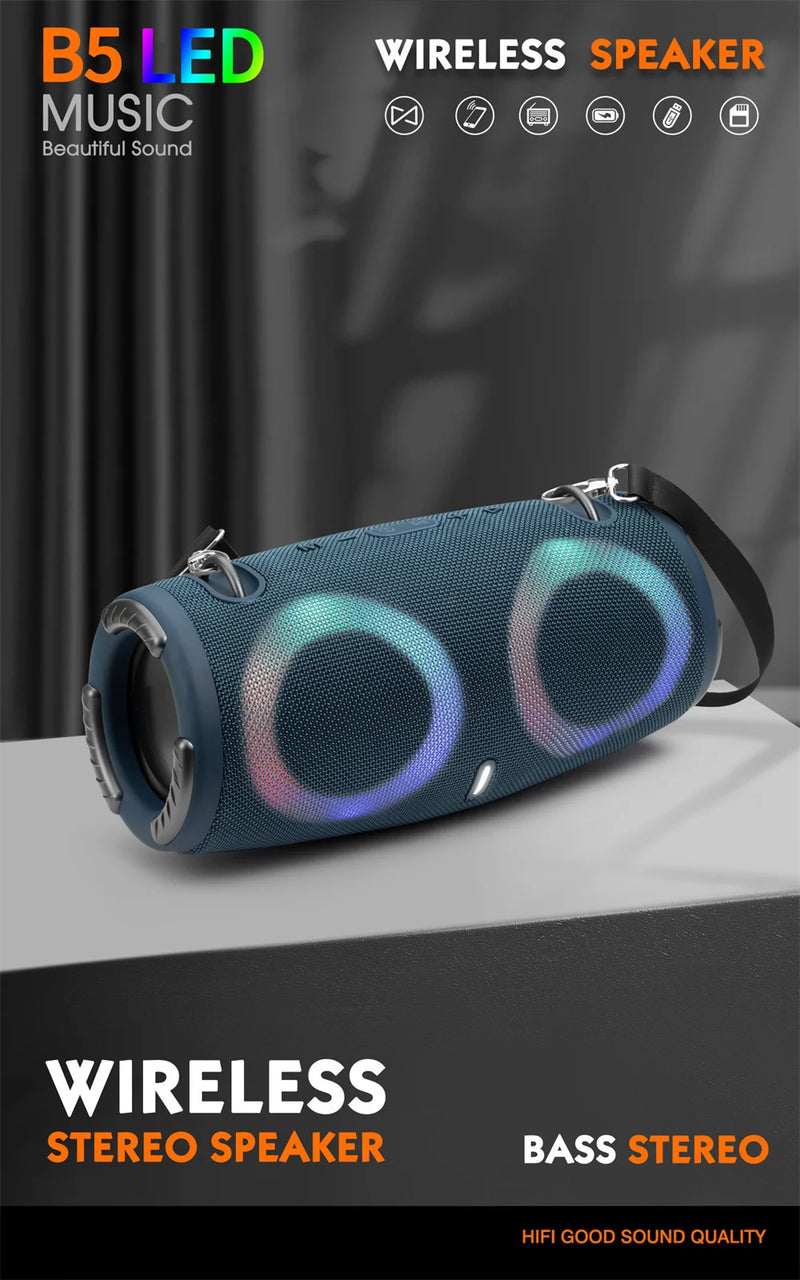 Alto-Falante Bluetooth Portátil COOMAER: Sua Festa na Praia Começa Aqui!