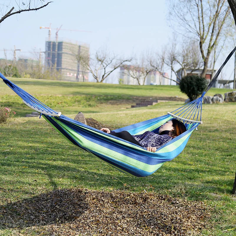 Rede de Descanso Canvas - Single Hammock Listrada