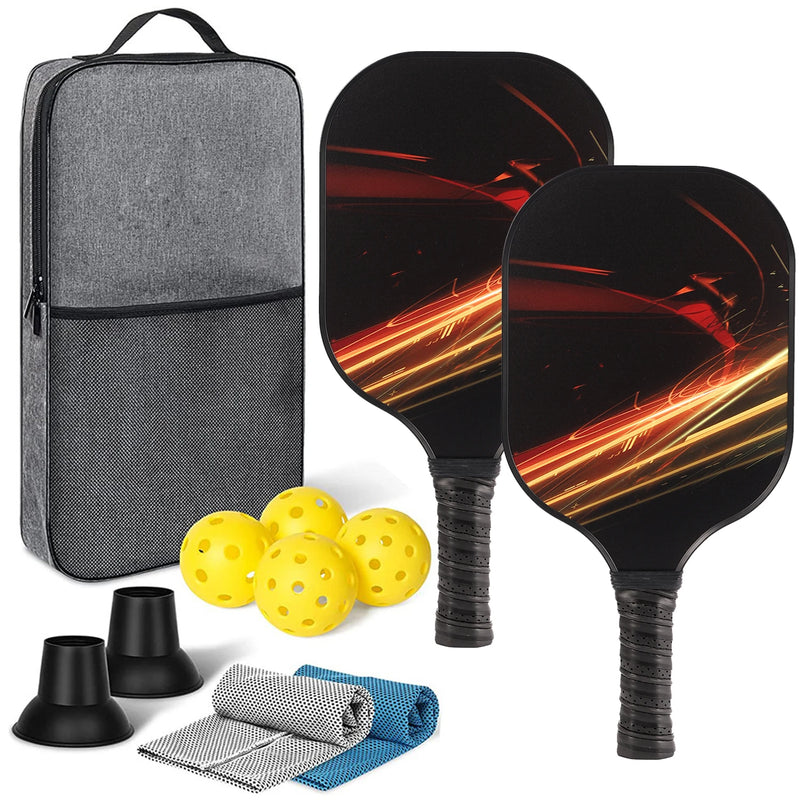 Conjunto de Raquetes de Pickleball Grafite - Aventura e Diversão ao Ar Livre