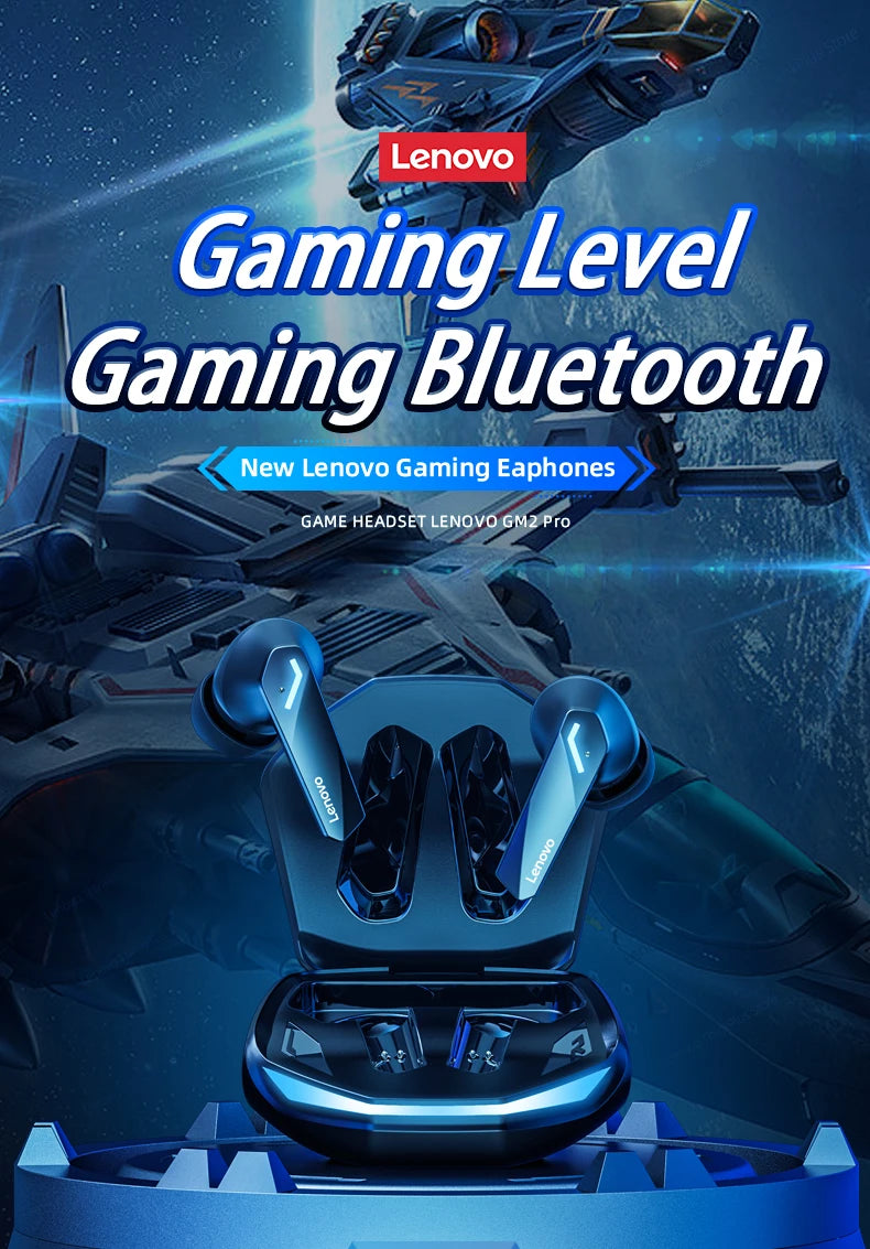 Fones de Ouvido Lenovo-GM2 Pro Sem Fio