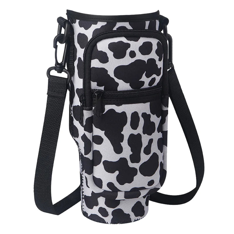 Bolsa Portátil para Garrafa de Água com Bolso para Telefone - Estilo e Praticidade!
