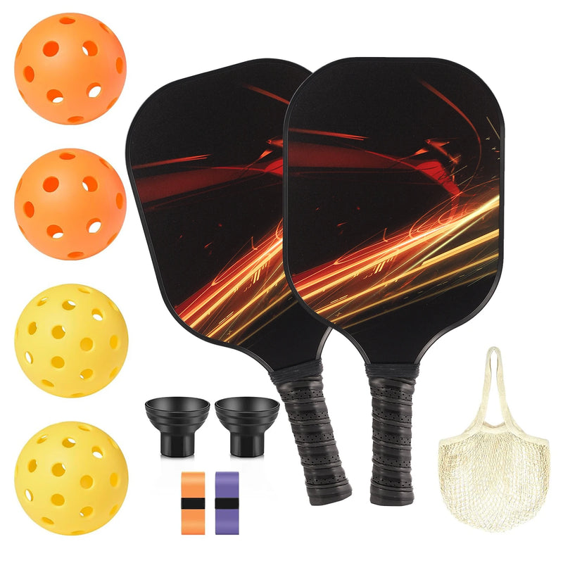 Conjunto de Raquetes de Pickleball Grafite - Aventura e Diversão ao Ar Livre
