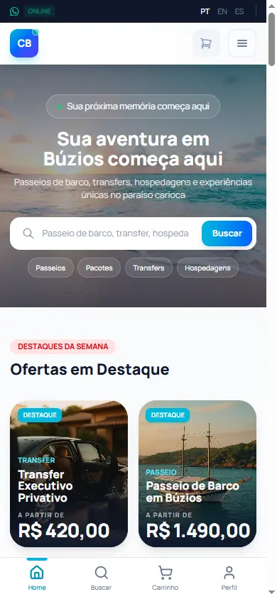 Home real da Conexao Buzios